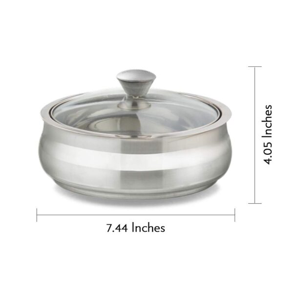 Borosil Stainless Steel Insulated Handi Server - 800ml - Image 2