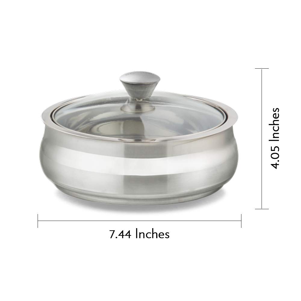 Borosil Stainless Steel Insulated Handi Server - 800ml - Image 2