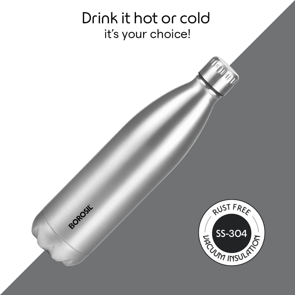 Borosil Hydra Bolt Vacuum Insulated Water Bottle - 500ml - Image 3