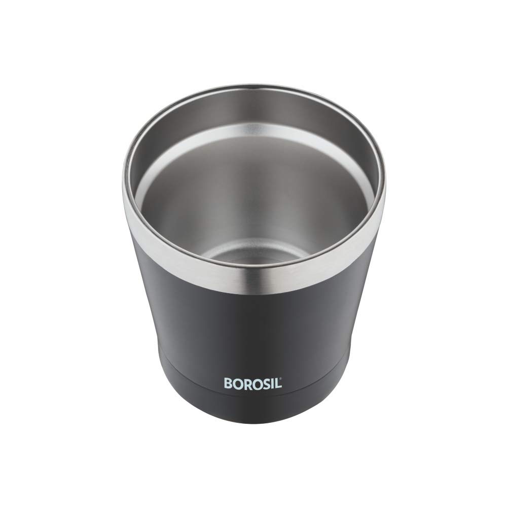 Borosil Stainless Steel Vacuum Insulated Coffee Mug, 180ml - Image 2