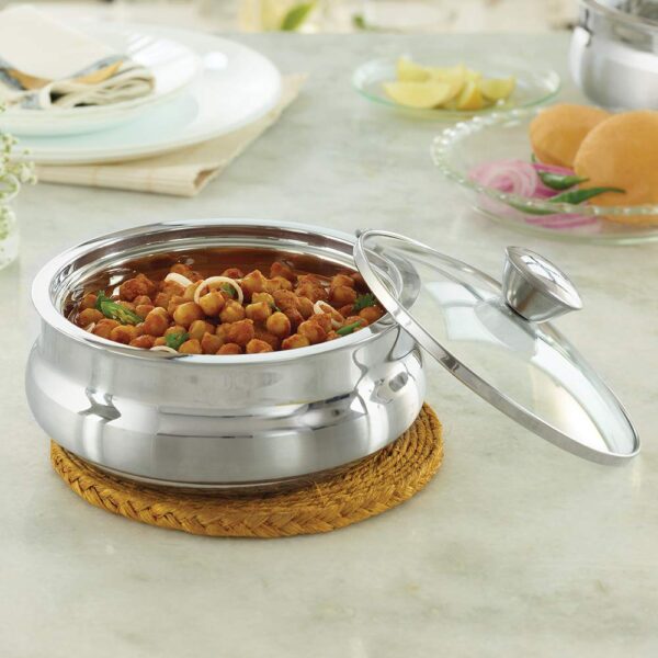 Borosil Stainless Steel Insulated Handi Server - 800ml - Image 3