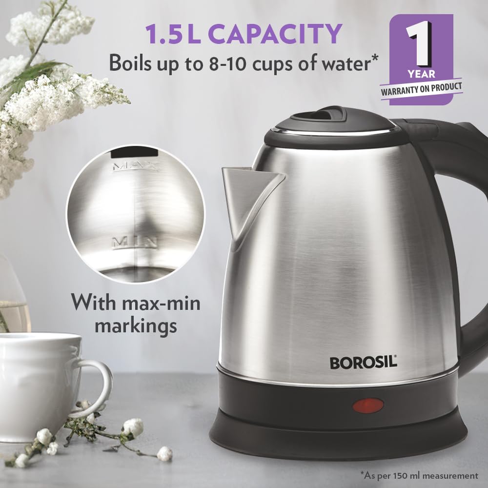 Borosil Rio 1.5L Electric Kettle - Image 3