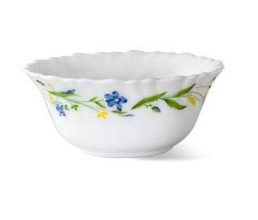Larah by Borosil Opal Glass Green Lily 33 Pieces Dinner Set - Image 2