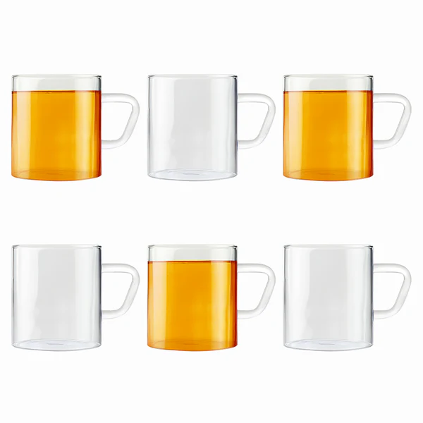 Borosil Vision Classic 6 Piece Mug Set - 190ml - Image 3