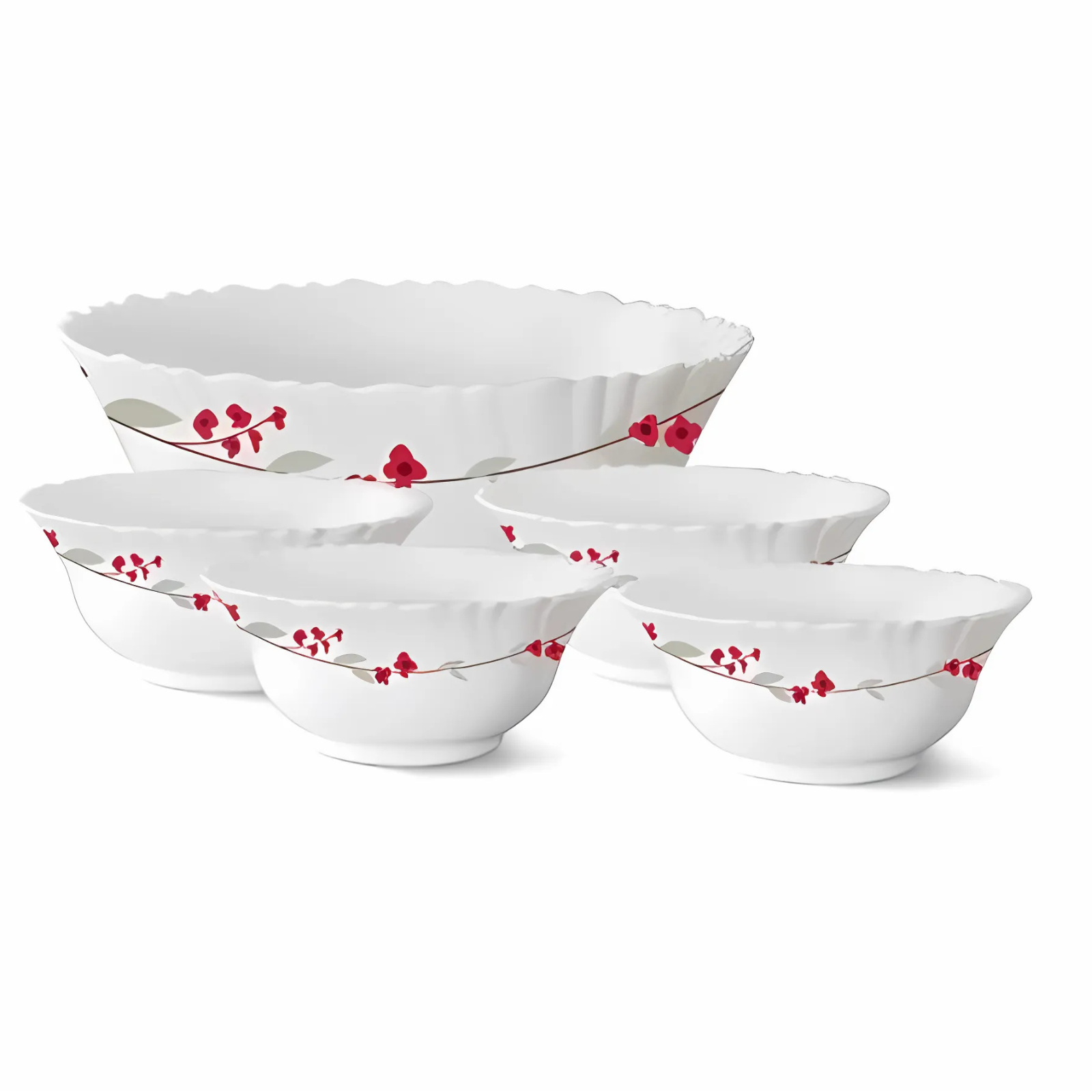Larah by Borosil 5 Piece Bhel Puri Set
