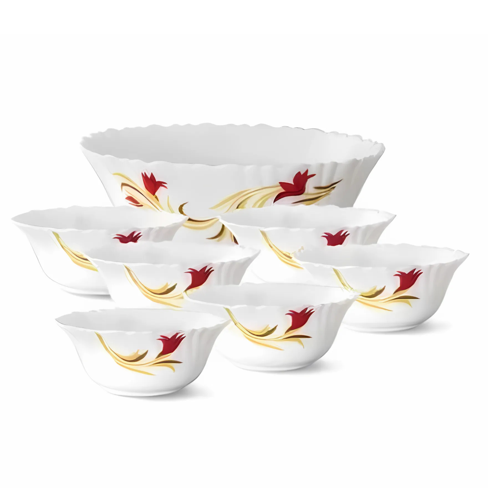 Larah by Borosil Diana 7 Piece Pudding Set
