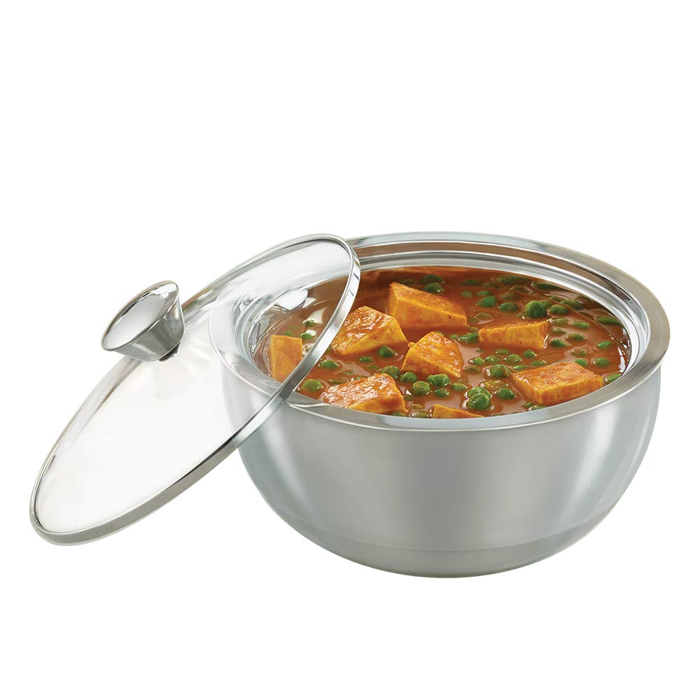 Borosil Stainless Steel Solid Curry Server - 2.7L - Image 2