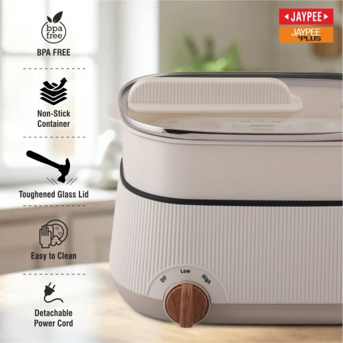 Jaypee Plus Multi Cook 4 in 1 ( Steam, Cook & boil ) Electric Cooker - Image 4