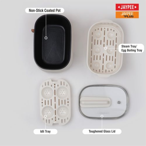 Jaypee Plus Multi Cook 4 in 1 ( Steam, Cook & boil ) Electric Cooker - Image 2