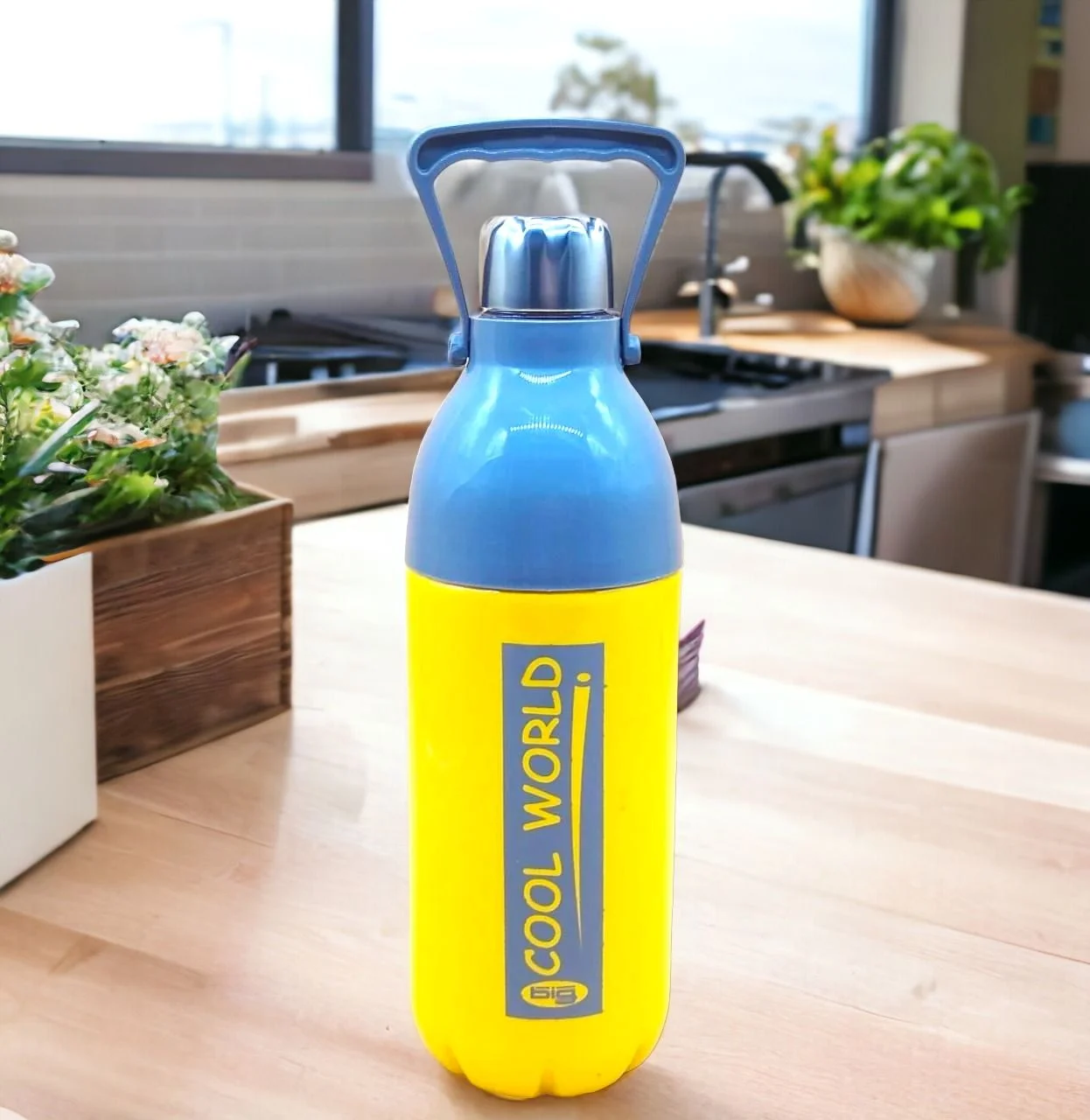 Big Cool World 1700 Plastic Water Bottle - 1500ml - Image 3