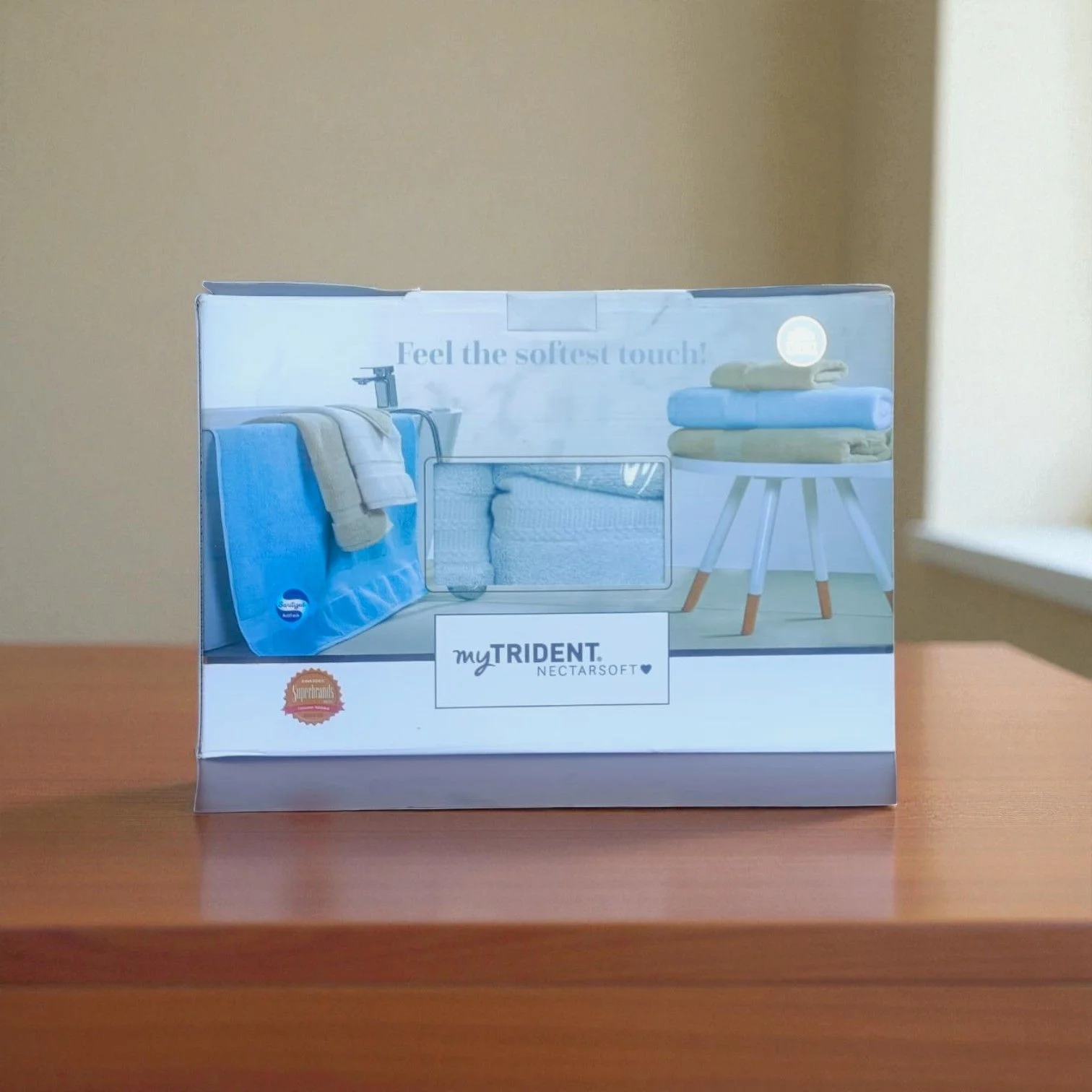 My Trident Nectarsoft 3 Piece Towel Set (1pc Bath Towel + 2pc Hand Towels) - Image 3