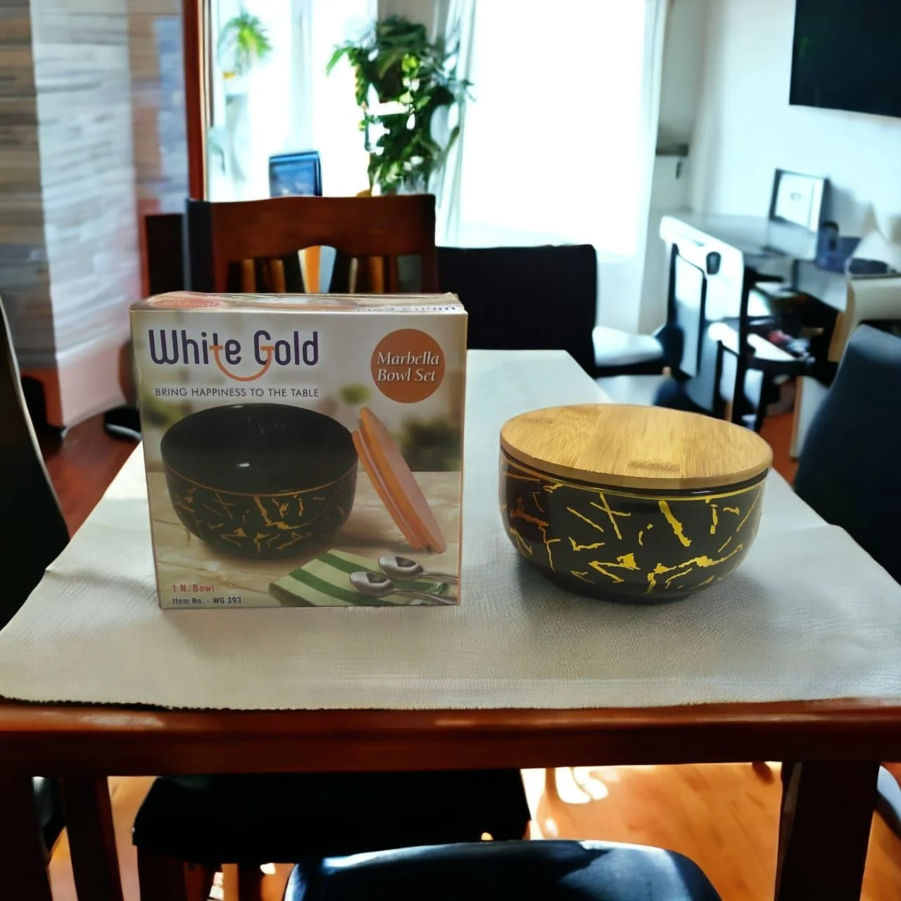 White Gold Marbella 1 Piece Bowl 400ML (WG-393) - Image 3