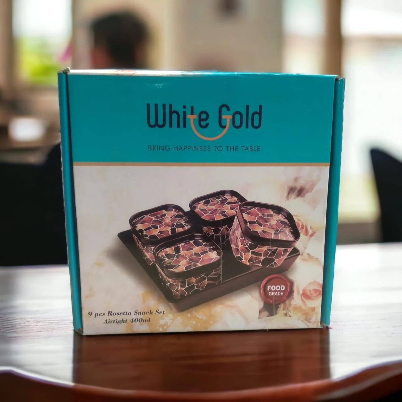 White Gold Rosetta Snack Set 400ml - Image 3