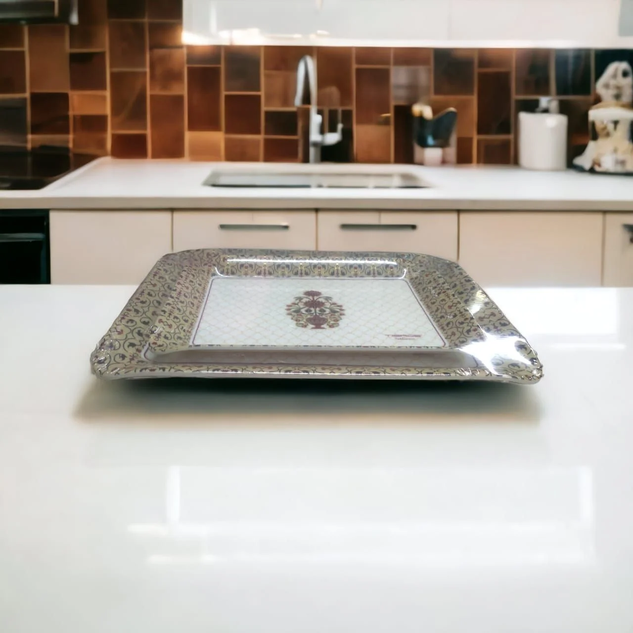 Tibros Ethnic 2 Piece Serving Tray Set - Image 2