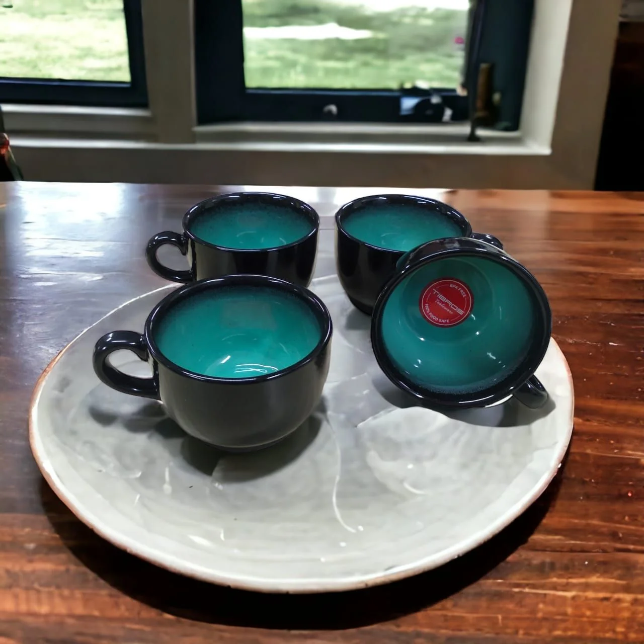 Tibros Stoneware Soup Mug Set Of 4 Piece - Image 4