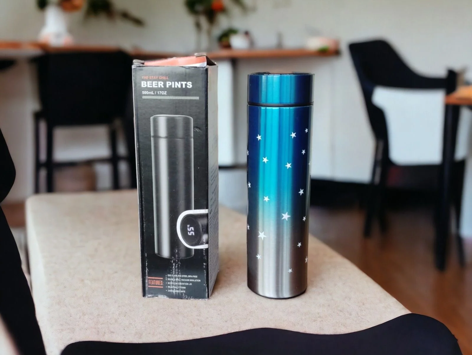 Beer Pints Stainless Steel Temperature Infuser Water Bottle 500ml - Image 5