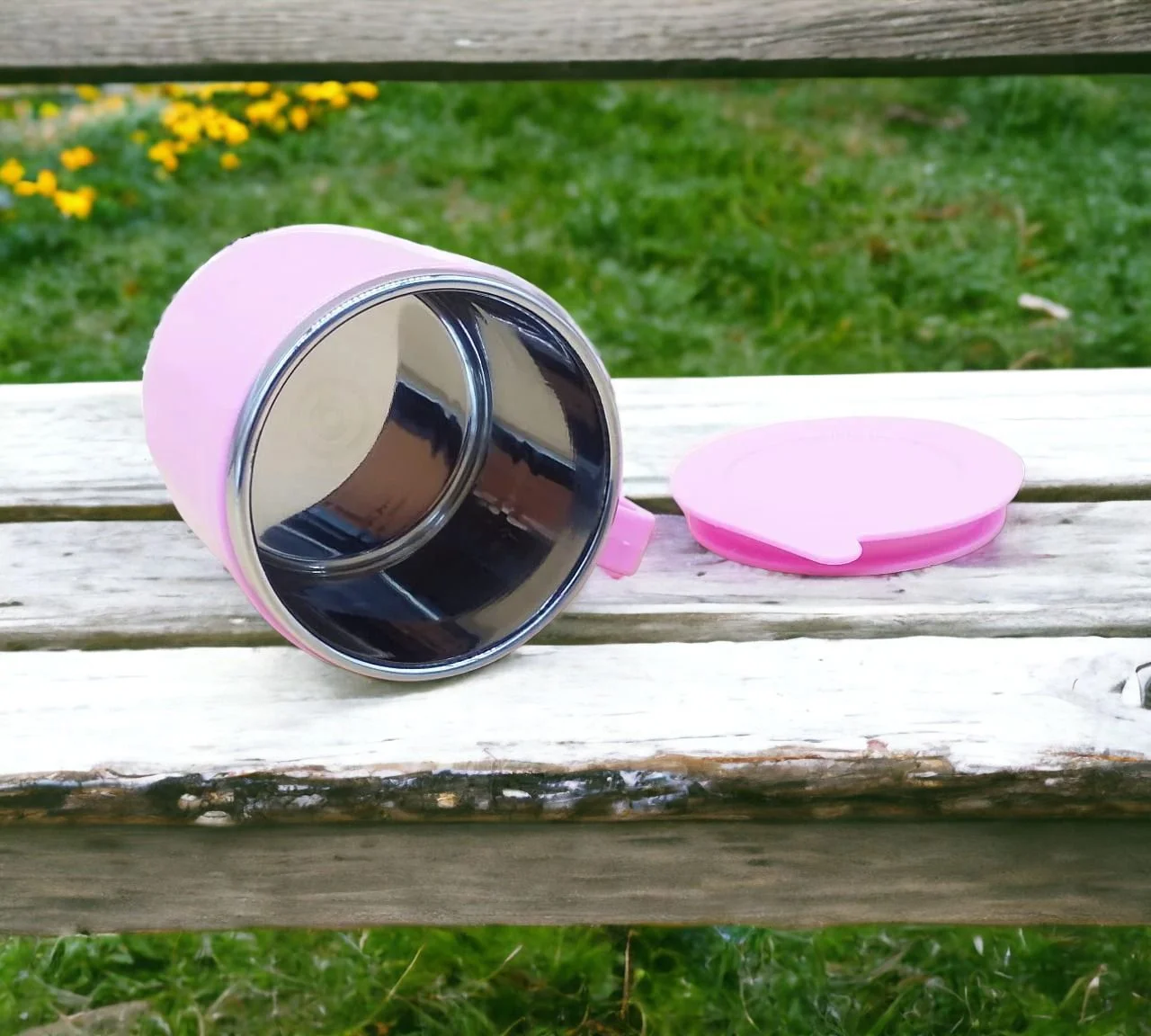 Big Centro Big Steel Cup With Lid - 280ml - Image 3