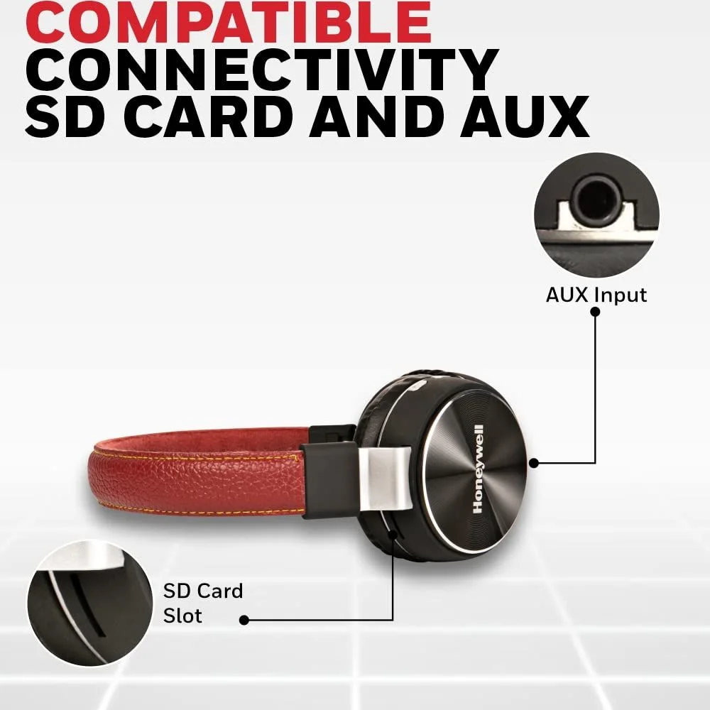 Honeywell Moxie V10 Bluetooth V5.0 Wireless On Ear Headphone with mic - Image 2