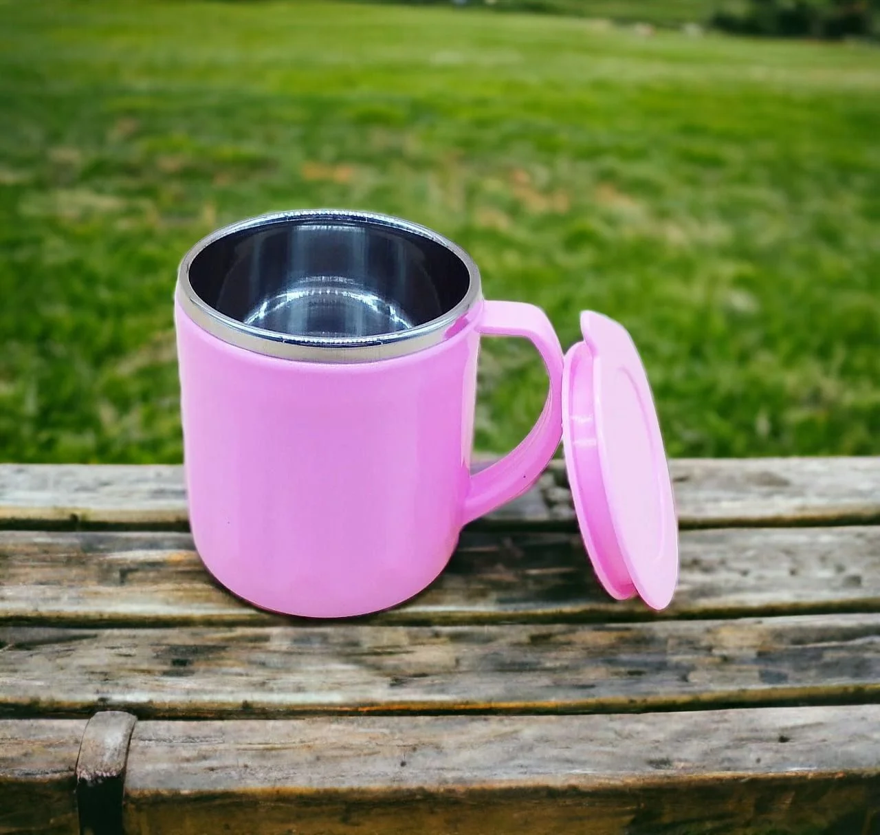 Big Centro Big Steel Cup With Lid - 280ml - Image 2