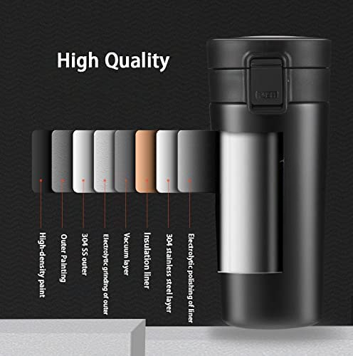 Stainless Steel Vacuum Insulated Travel Mug 330ML – Thermos Coffee Tumbler | Hot & Cold Car Cup - Image 4