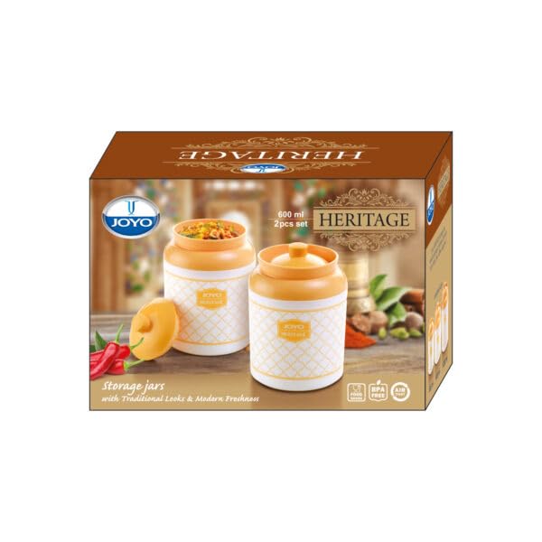 Joyo Heritage 2 Piece Storage Jar Set 600ml - Image 4