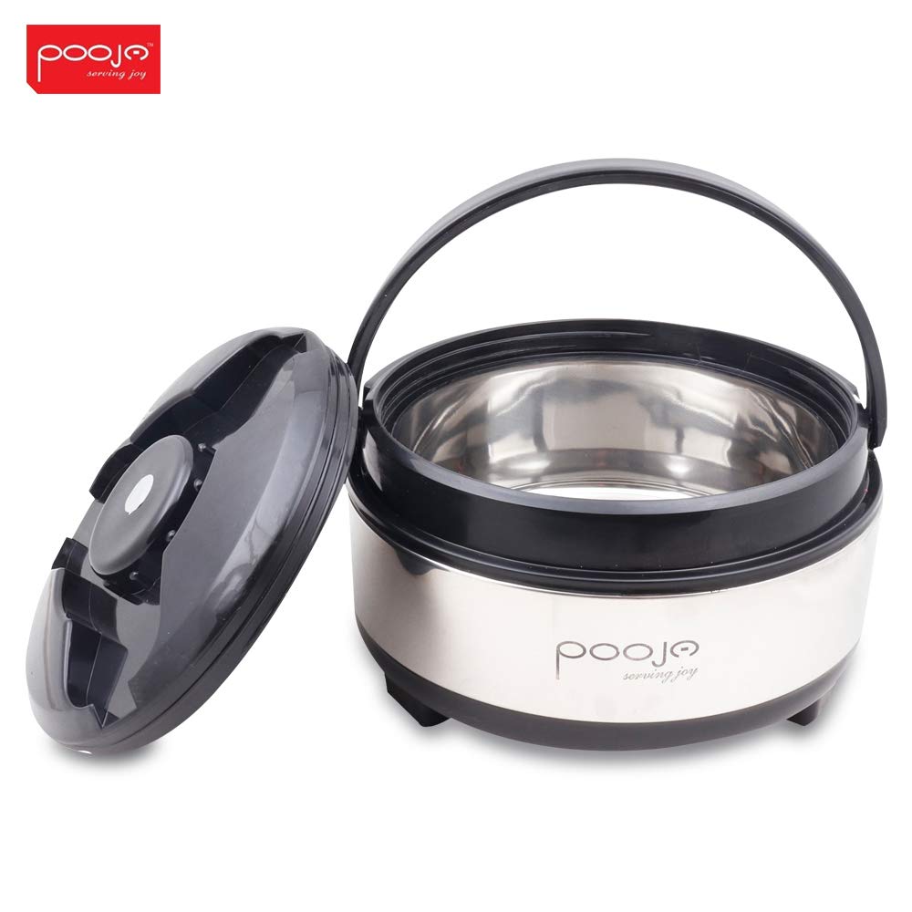 Pooja Kafto 3 Piece Insulated Casserole Set (1200ml+1800ml+2200 ML) - Image 4