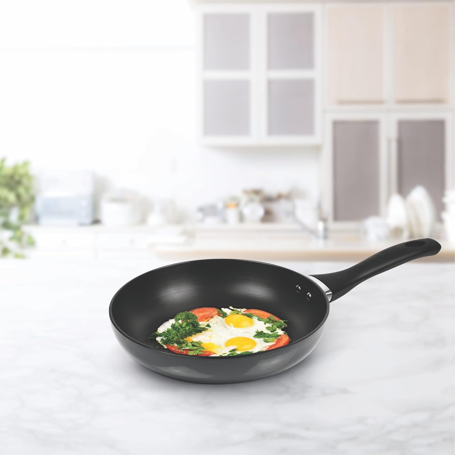 Milton Pro Cook Hard Anodized 24cm Fry Pan With Stainless Steel Lid, 1.8 L (HAFP 24 WL) - Image 5