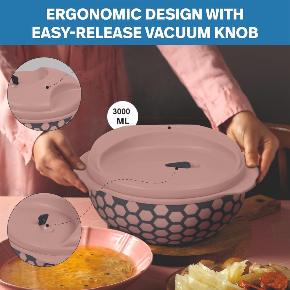 Pinnacle Pace Matte 2 Piece Insulated Casserole Set (1000ml, 2000ml) - Image 4