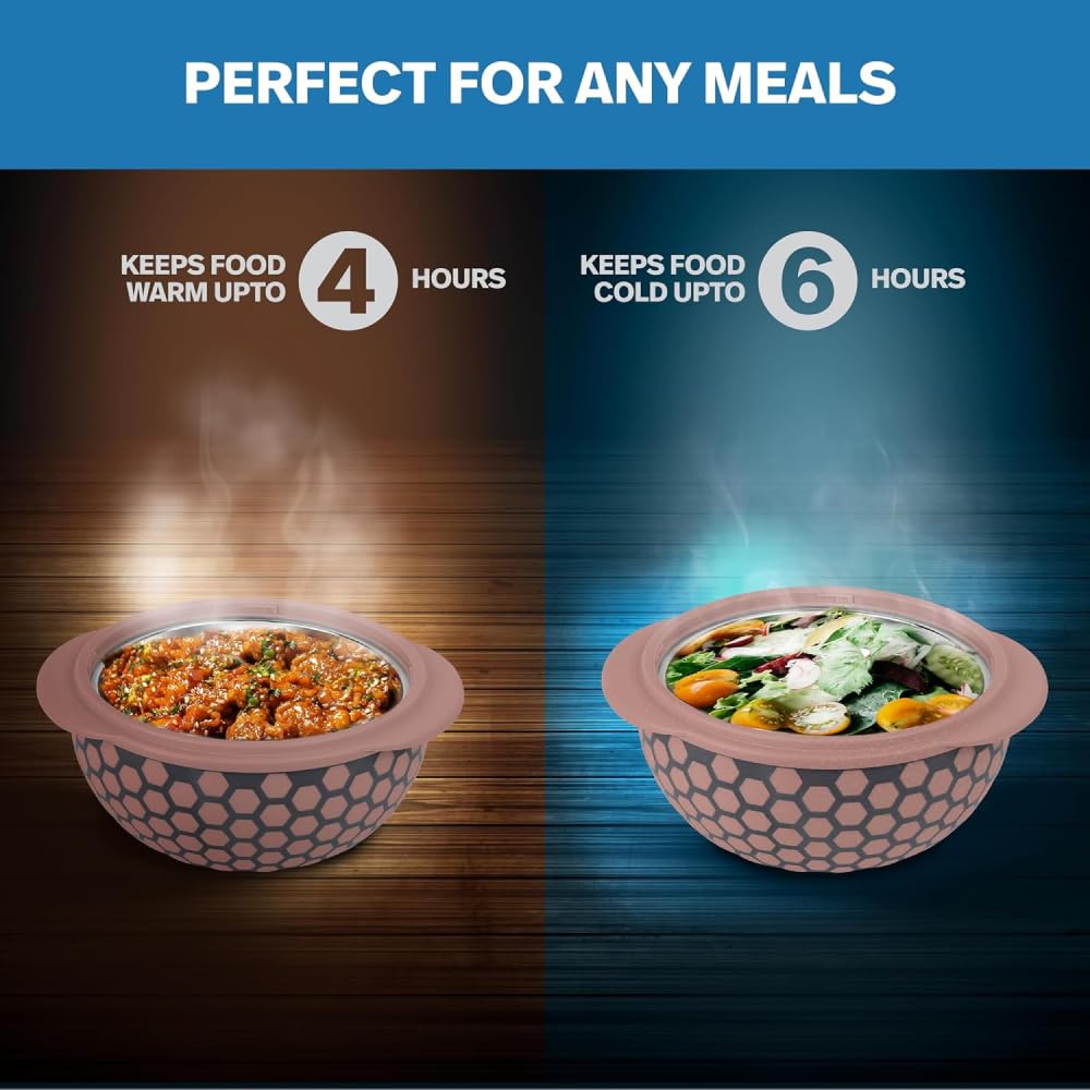 Pinnacle Pace Matte 2 Piece Insulated Casserole Set (1000ml, 2000ml) - Image 3