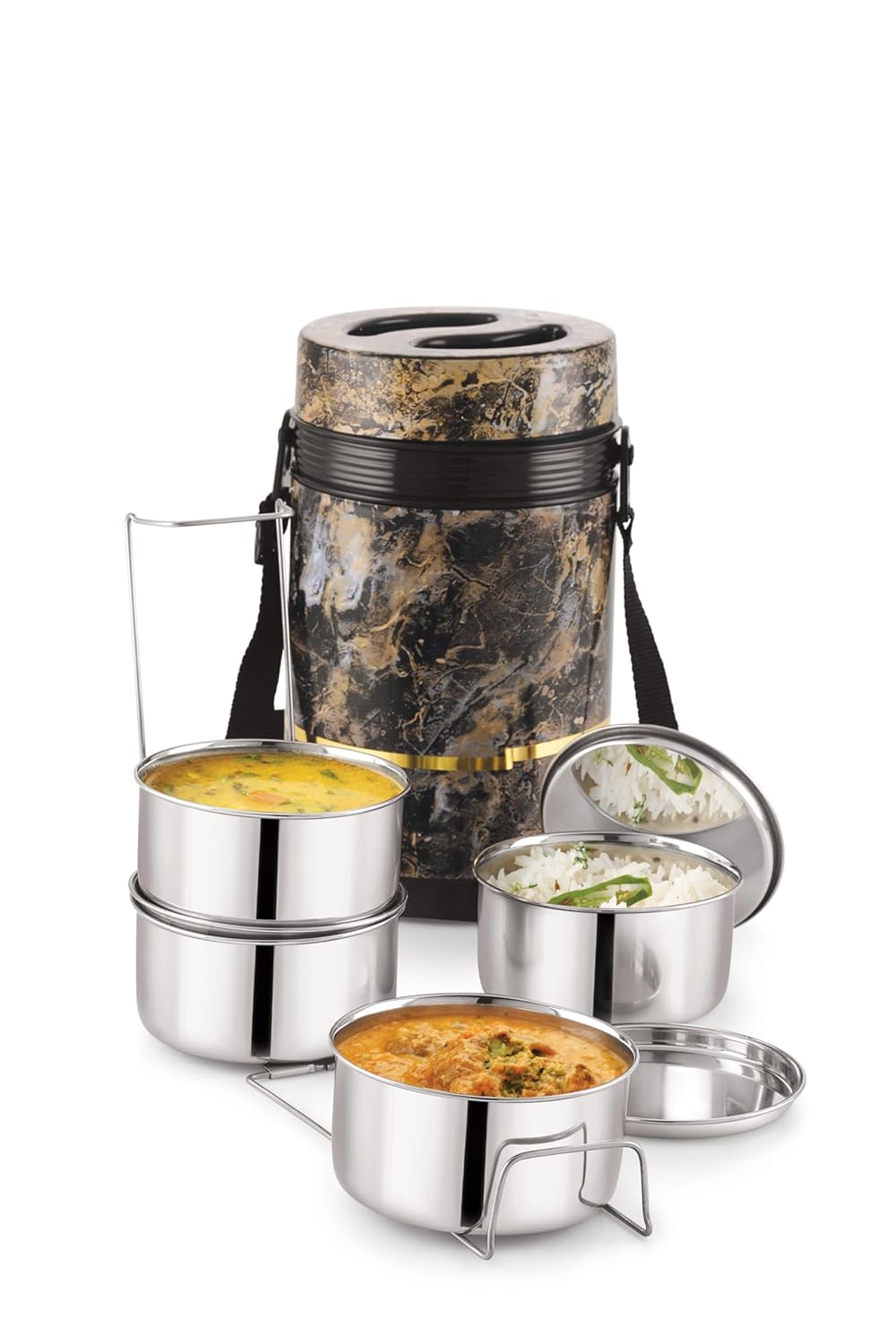 Liza Epic 4 Container Stainless Steel Insulated Tiffin Box