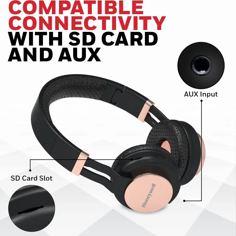 Honeywell Suono P10 Bluetooth V5.0 Wireless On Ear Headphone with mic - Image 5
