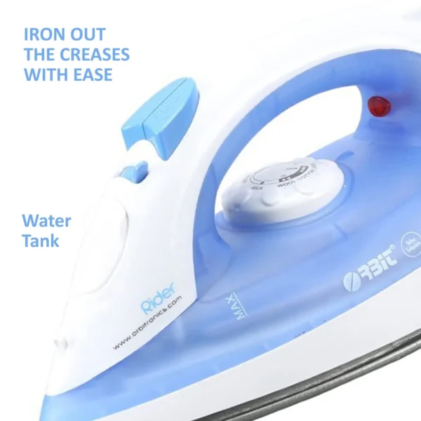 Orbit RIDER 1200W-Teflon Soleplate Steam Iron – Gift Vision