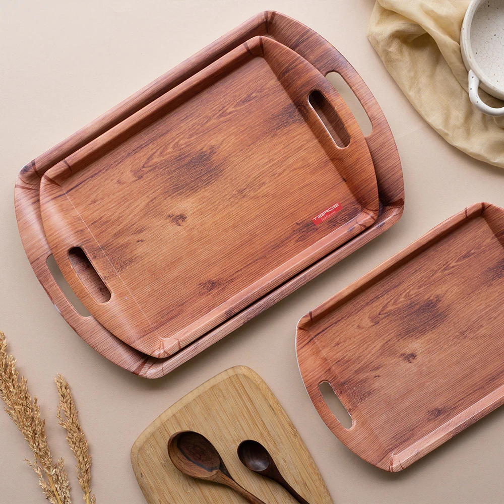 Tibros Utsav Matt 3 Piece Tray Set
