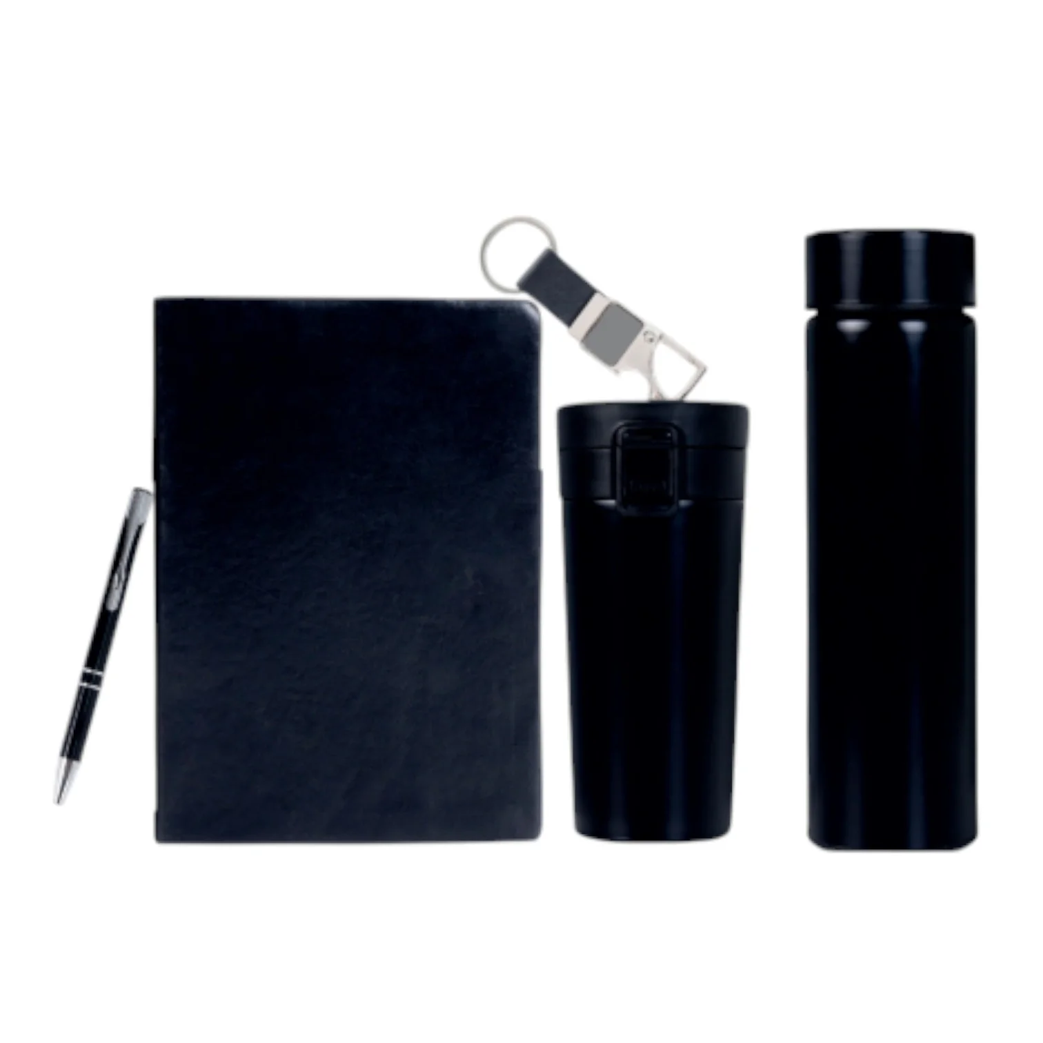 5 In 1 Set (Diary + Pen + Keychain + Coffee Flask + Temperature Bottle)