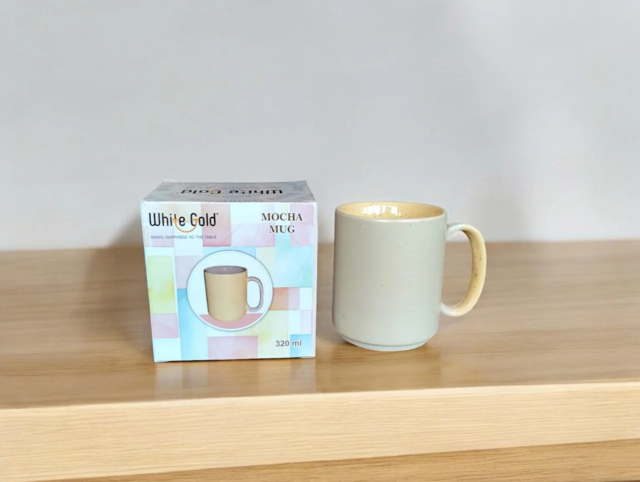 White Gold 1 Piece Mocha Milk Mug 320ml