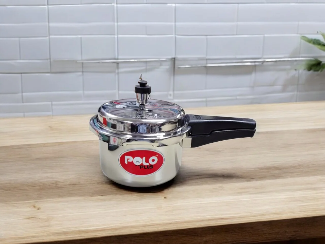 Polo Plus Vintage Triply Outer Lid Induction Base Stainless Steel Pressure Cooker 2 Ltr