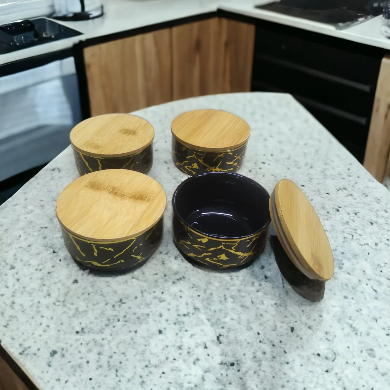 White Gold Marbella 4 Piece Bowl Set (WG-395)