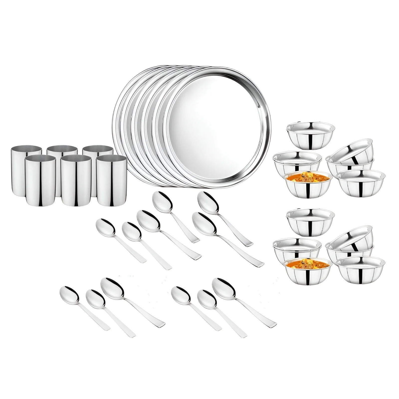 Steelcraft Eco Stainless Steel 36 Piece Dinner Set (EDS-036)