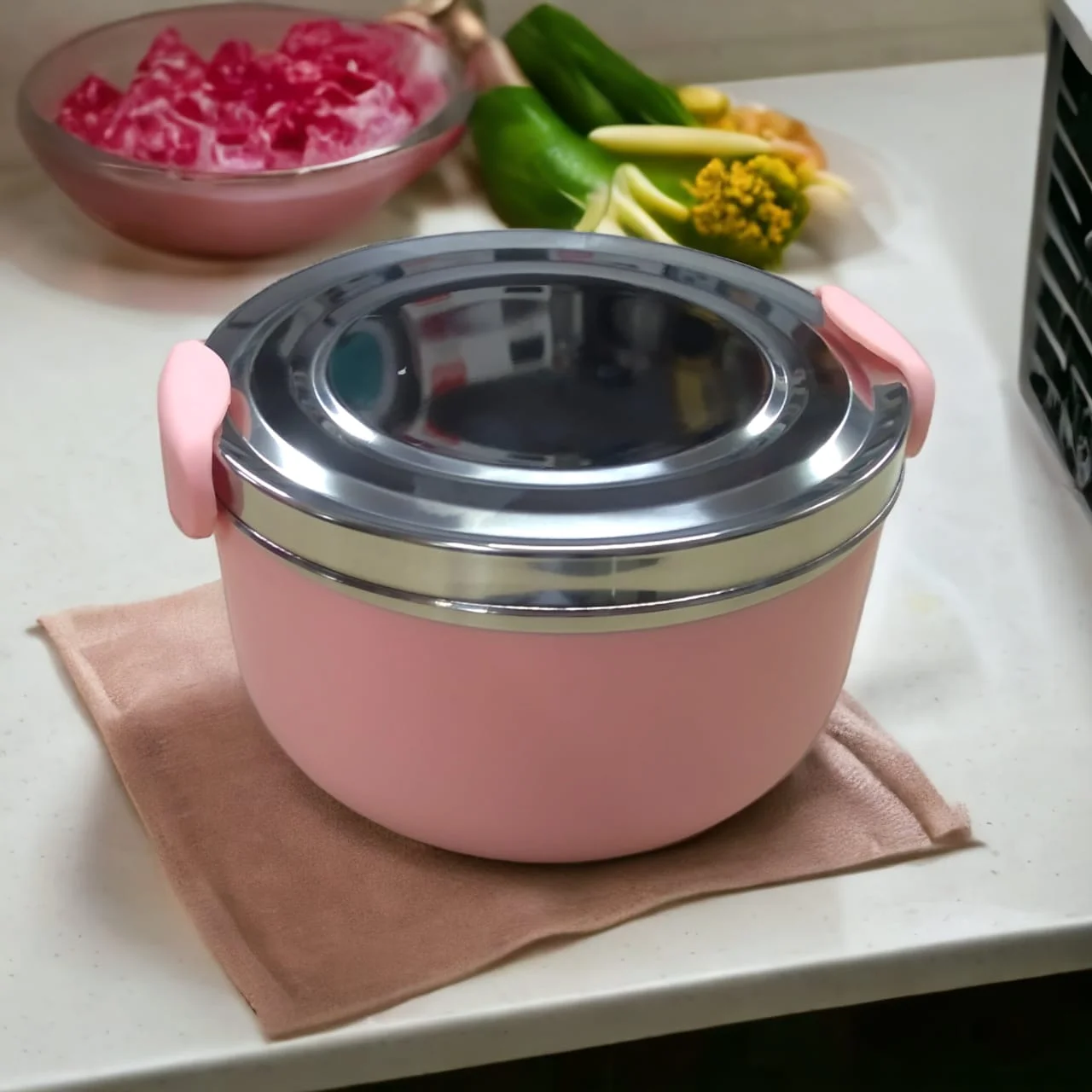 Big Pro Steel Teddy Me Insulated Lunch Box 1000ml