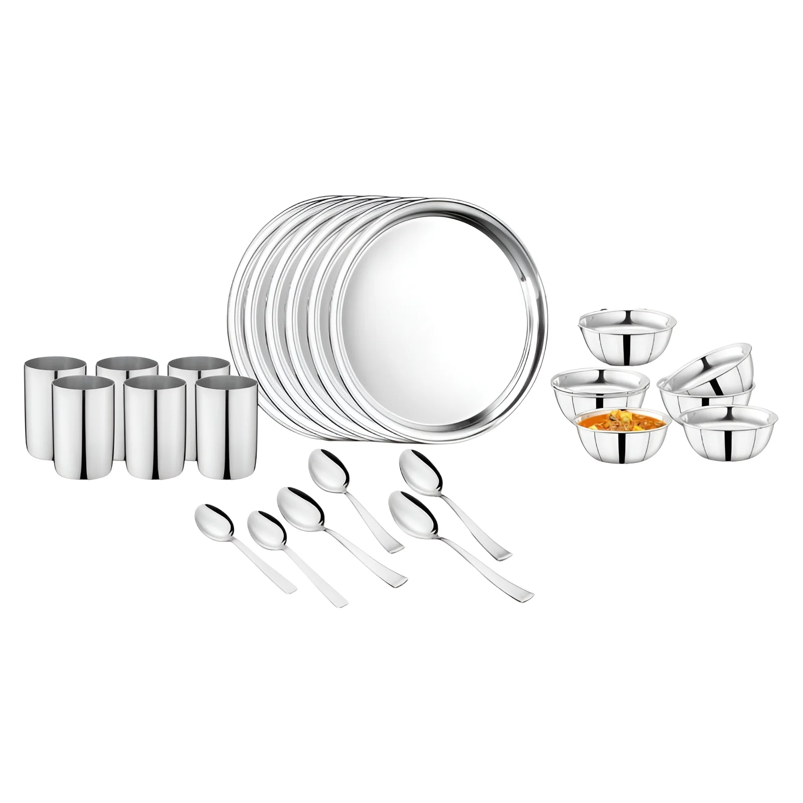 Steelcraft Eco Stainless Steel 24 Piece Dinner Set (EDS-024)
