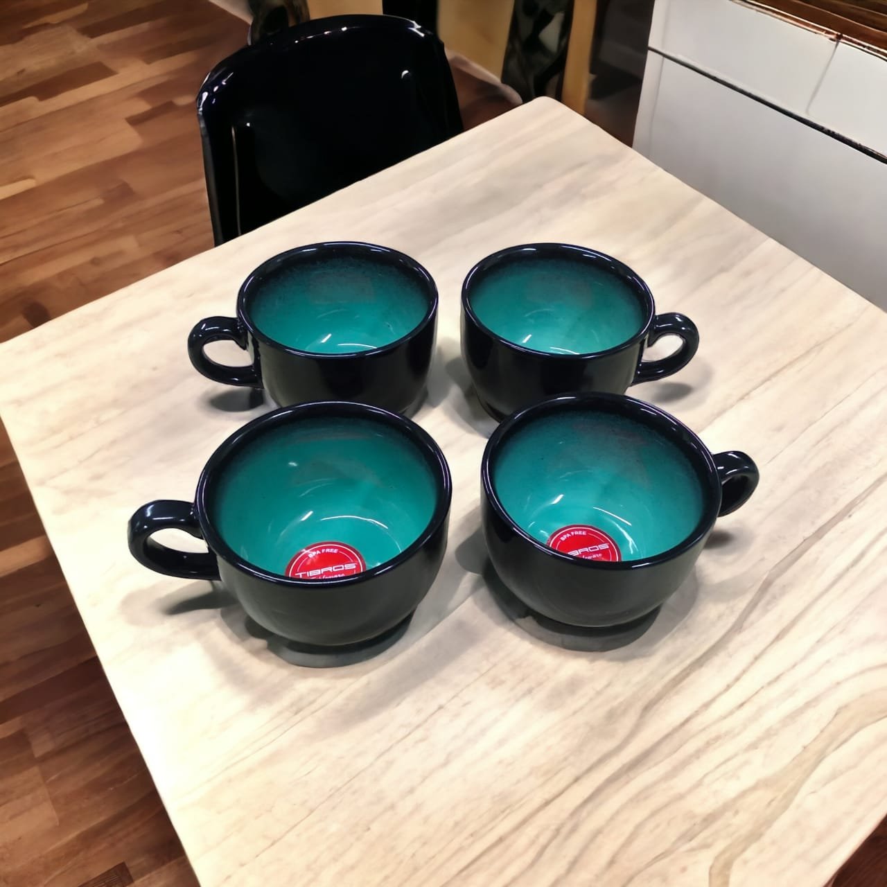 Tibros Stoneware Soup Mug Set Of 4 Piece