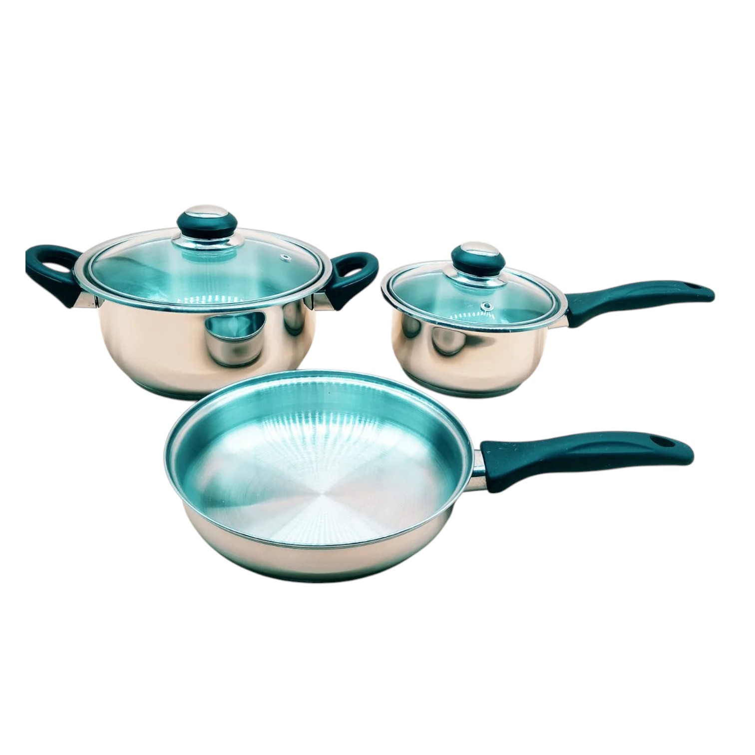 Polo Plus Imperial Cook N Serve 5 Piece Cookware Set (Bakelite Handle)