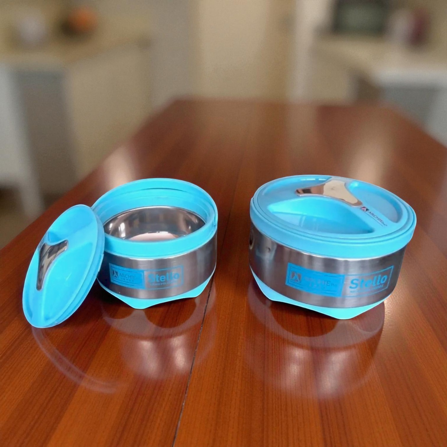 Archie Stello 2 Piece Stainless Steel Insulated Casserole Set (1500ml + 2500ml)