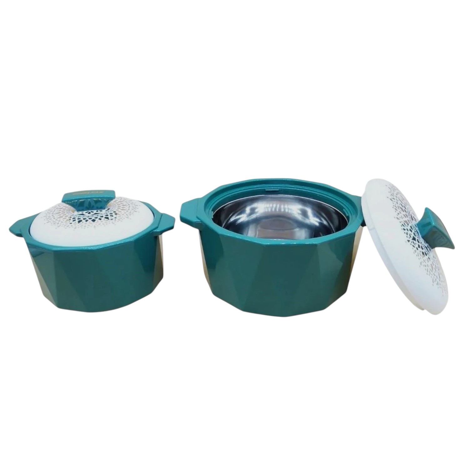 Pinnacle Polygon-Gold 2 Piece Insulated Casserole Set - 1000ml, 2000ml - Image 2