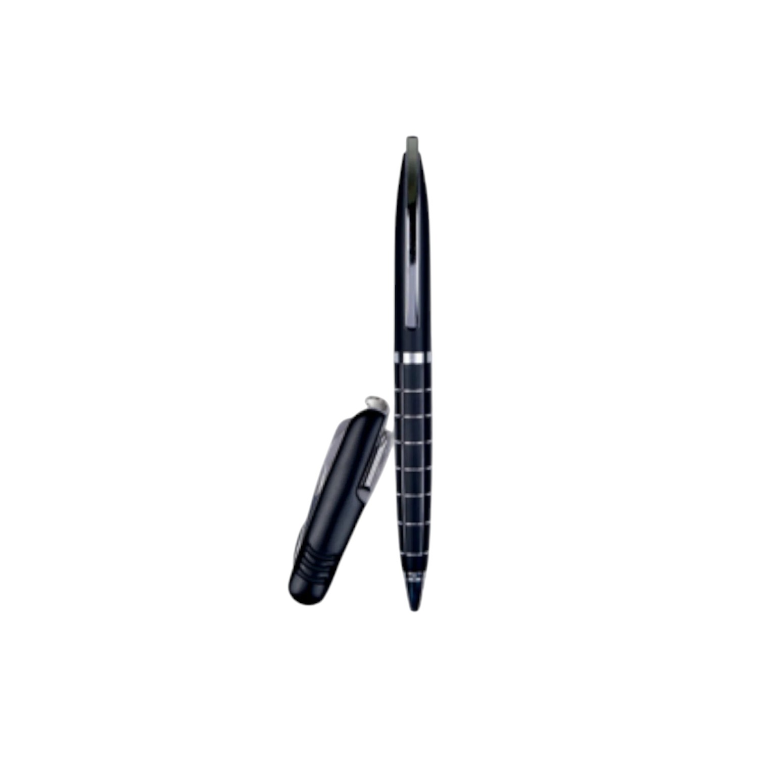 Checker metal pen with Swiss knife set
