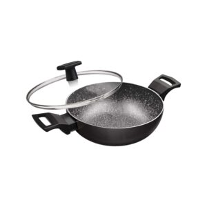 Milton Pro Cook 24cm induction kadhai with glass lid