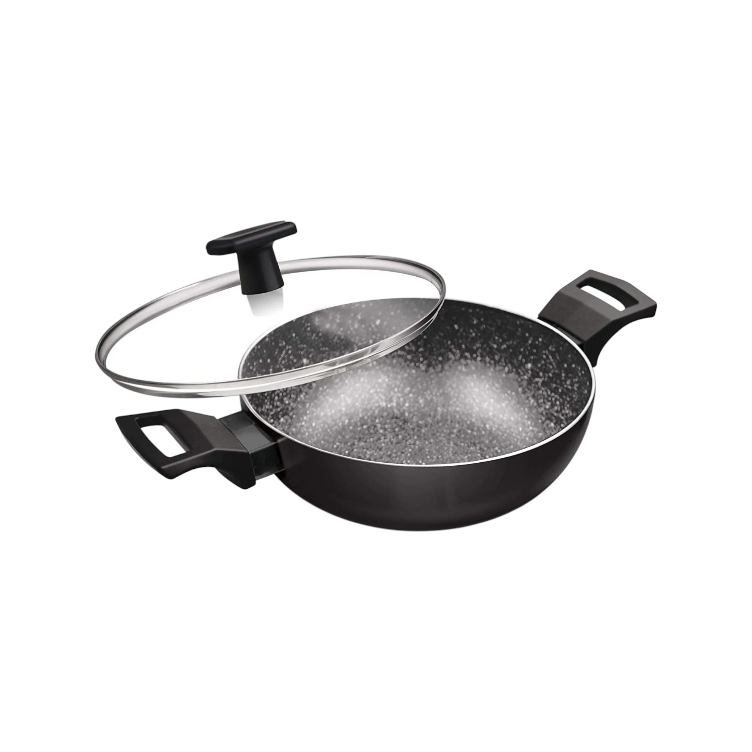 Milton Pro Cook 24cm induction kadhai with glass lid