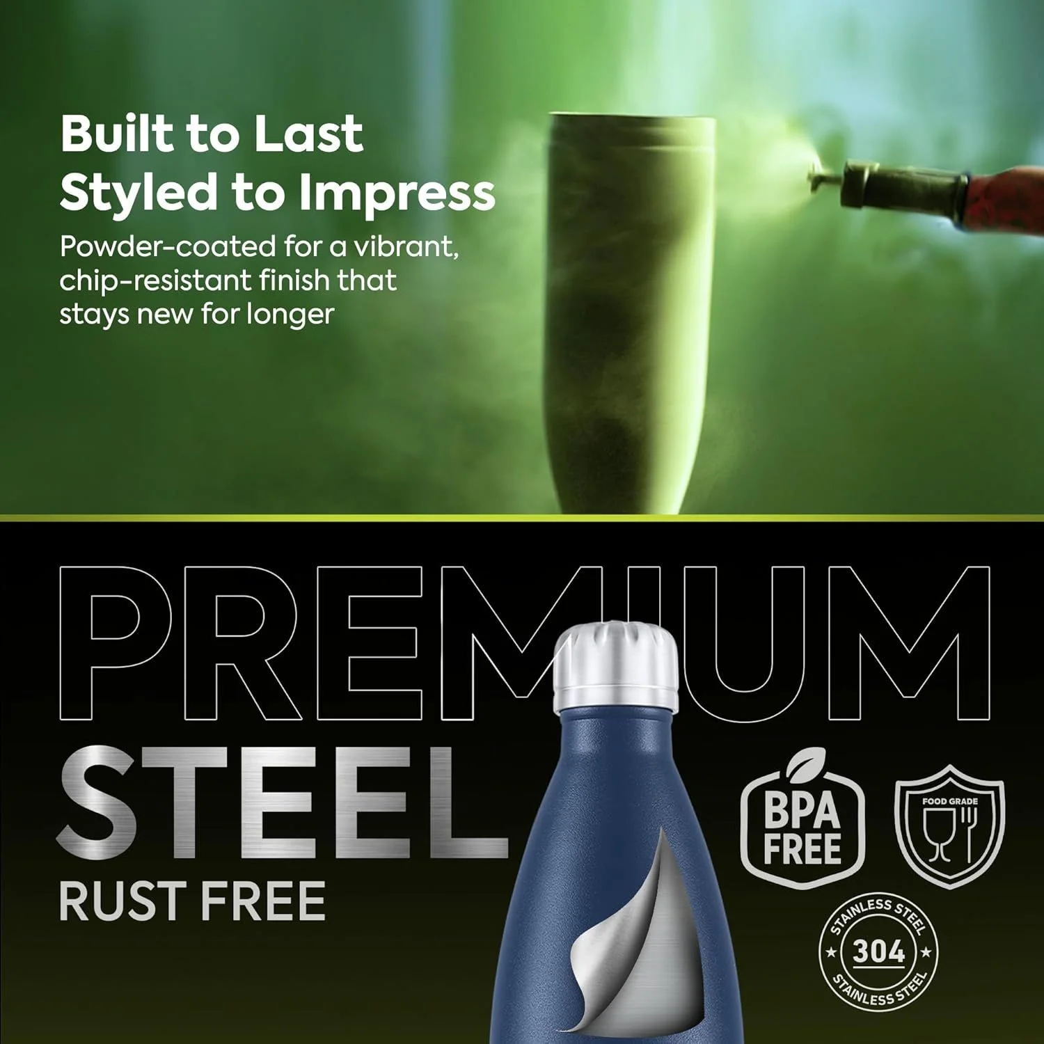 Pexpo Electro Stainless Steel Vacuum Flask Open Cap Design