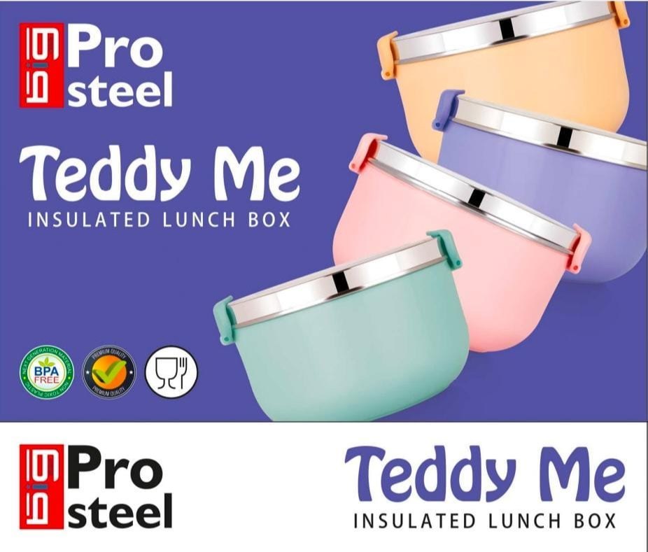 Big Pro Steel Teddy Me Insulated Lunch Box 1000ml - Image 4