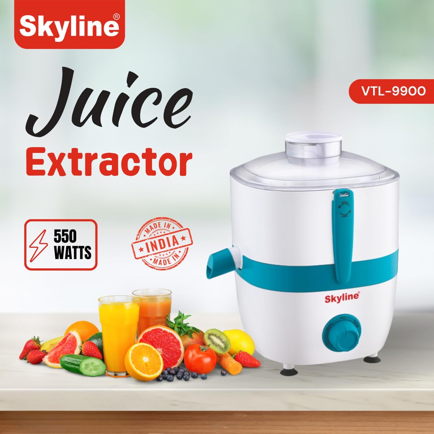 Skyline Juice Extractor 550 Watts VTL-9900 - Image 2